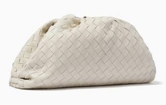 bottega venetta white bag leather